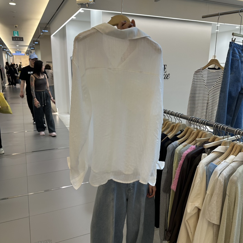 ALEGRE韓國直郵實拍女裝新款職業26春夏休閑推薦襯衫蕾絲衫ALEGRE襯衫/蕾絲衫