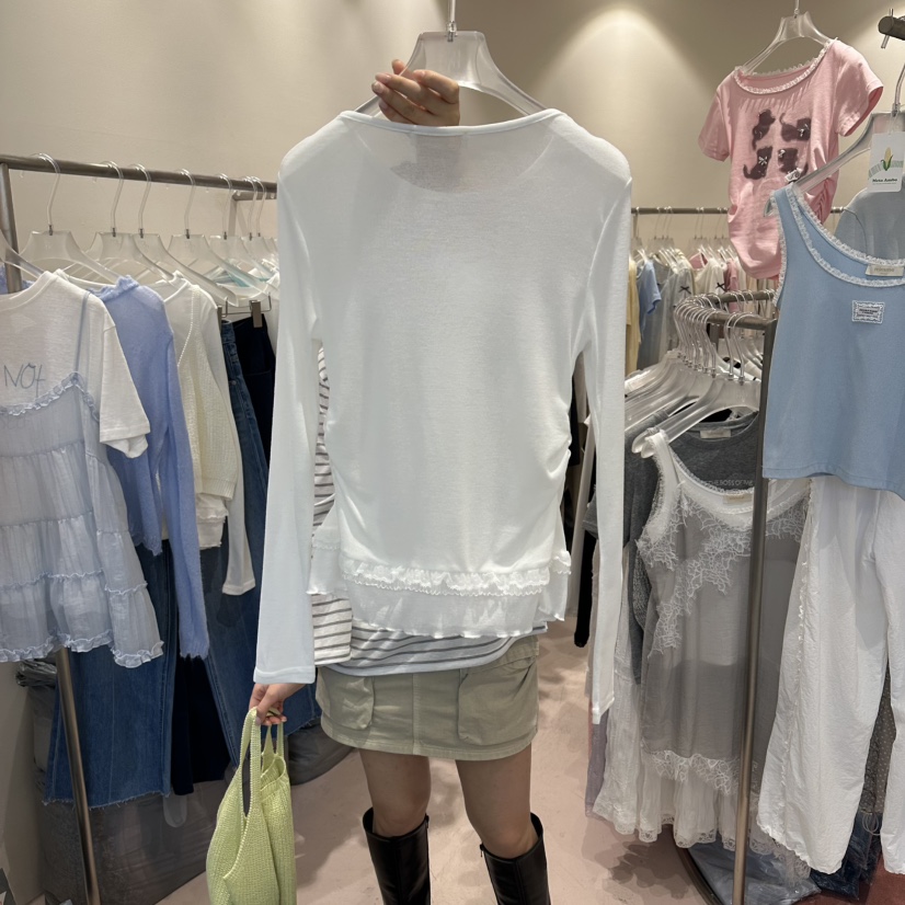 MIMME/LOOKK韓國直郵實拍女士新款熱賣時尚26春夏長袖T恤MIMME/LOOKK長袖T恤