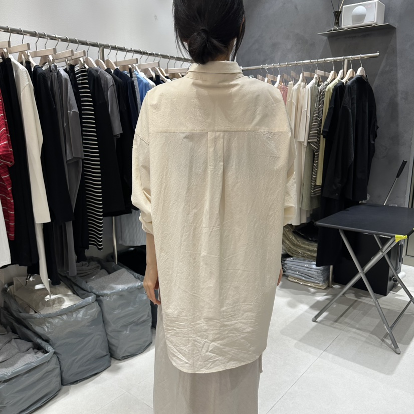 OPEN韓國代購女裝新款職業人氣26春夏推薦襯衫蕾絲衫條紋OPEN襯衫/蕾絲衫