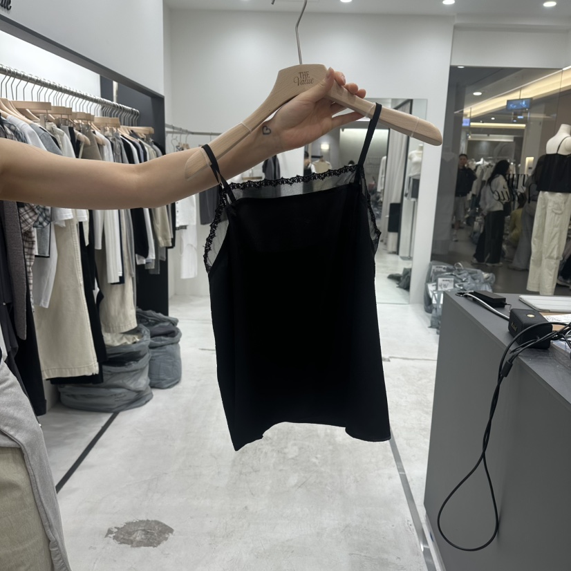 THE VALUE韓國直郵實拍女士新款人氣時尚推薦吊帶背心開衩THE VALUE吊帶/背心圖色2