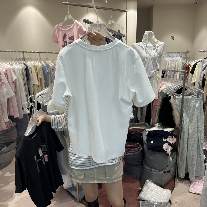 MIMME/LOOKK韓國東大門直郵女裝新品熱賣26春夏時尚休閑T恤MIMME/LOOKKT恤