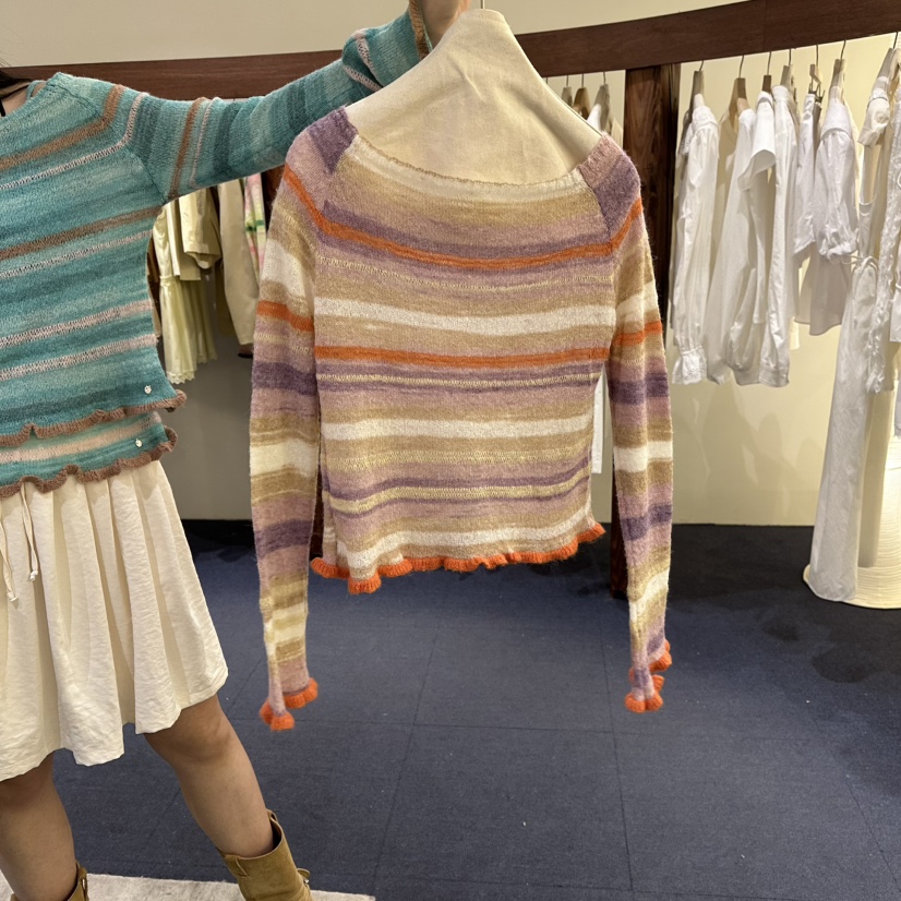 FURE韓國直郵女裝新品熱賣休閑人氣職業26春夏推薦長袖T恤FURE長袖T恤