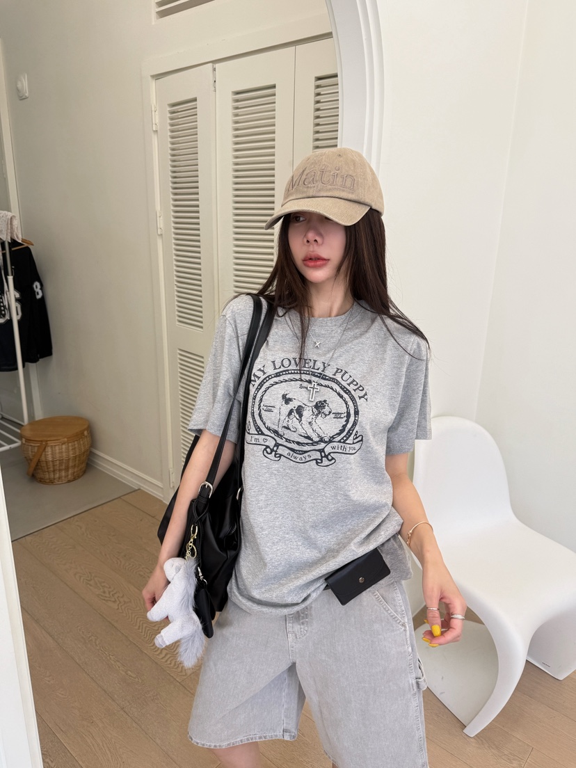 LUMIPLE韓國代購女裝新款人氣職業推薦26春夏時尚T恤可愛的LUMIPLET恤圖色3