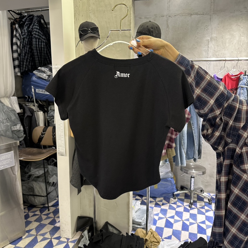 AMOUR韓國直郵女裝新款職業推薦時尚休閑人氣26春夏熱賣T恤AMOURT恤