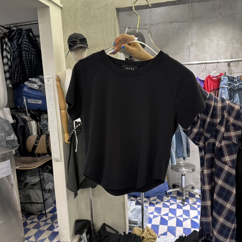 AMOUR韓國直郵女裝新款職業推薦時尚休閑人氣26春夏熱賣T恤AMOURT恤圖色2