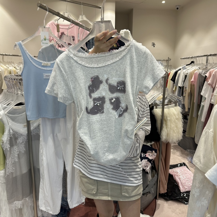 MIMME/LOOKK韓國東大門代購女士新款推薦26春夏休閑人氣T恤MIMME/LOOKKT恤圖色3