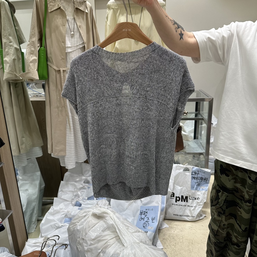 MELO韓國東大門代購女裝新品人氣26春夏熱賣職業推薦針織衫MELO針織衫圖色2