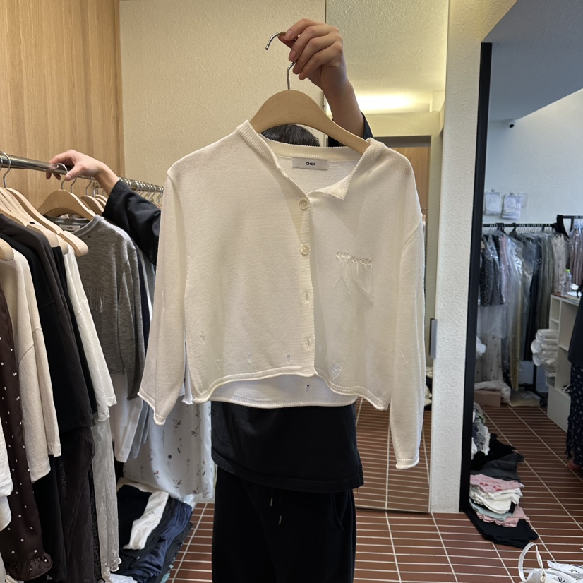 CHOI-L韓國東大門代購女裝新品推薦職業26春夏熱賣針織衫CHOI針織衫圖色1