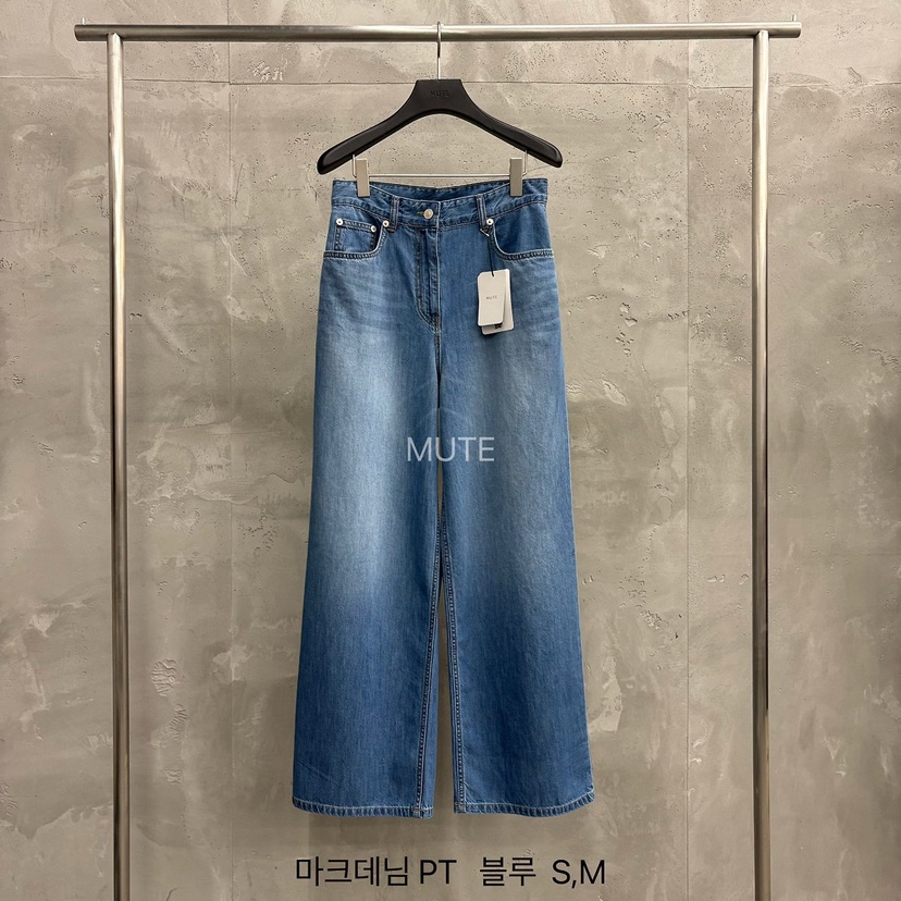 MUTE-P韓國東大門直郵女士新款推薦休閑26春夏時尚牛仔褲MUTE牛仔褲圖色1