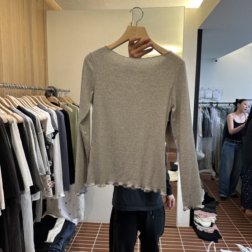 CHOI-L韓國東大門直郵女士新品職業時尚推薦長袖T恤透明CHOI長袖T恤