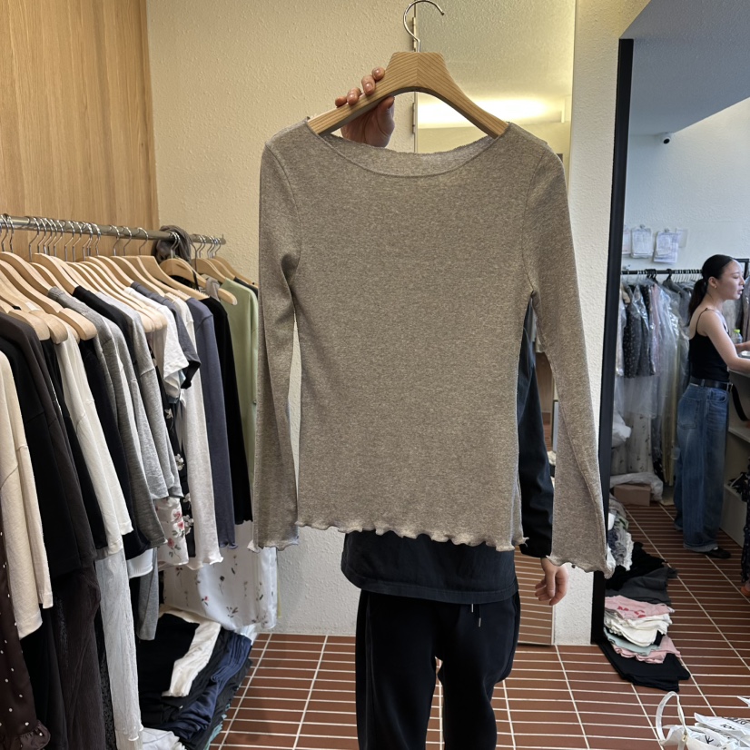 CHOI-L韓國東大門直郵女士新品職業時尚推薦長袖T恤透明CHOI長袖T恤圖色4