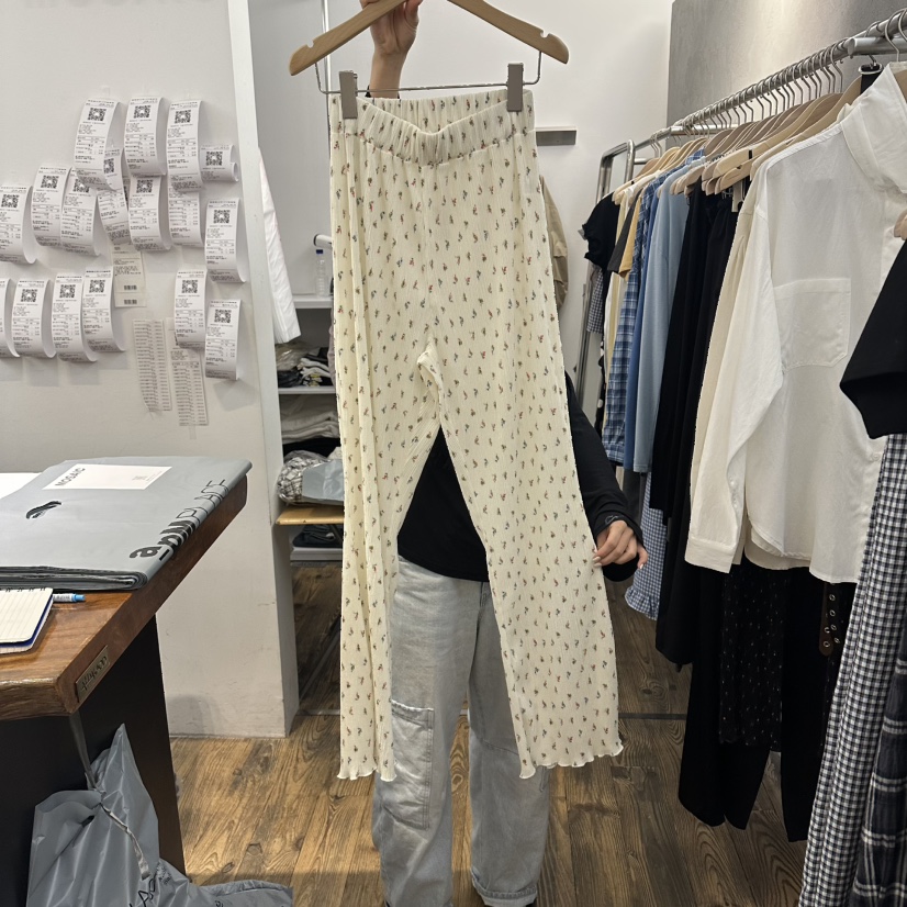 MOSAIC韓國東大門直郵女士新款休閑時尚26春夏休閑褲褶裥MOSAIC休閑褲圖色1