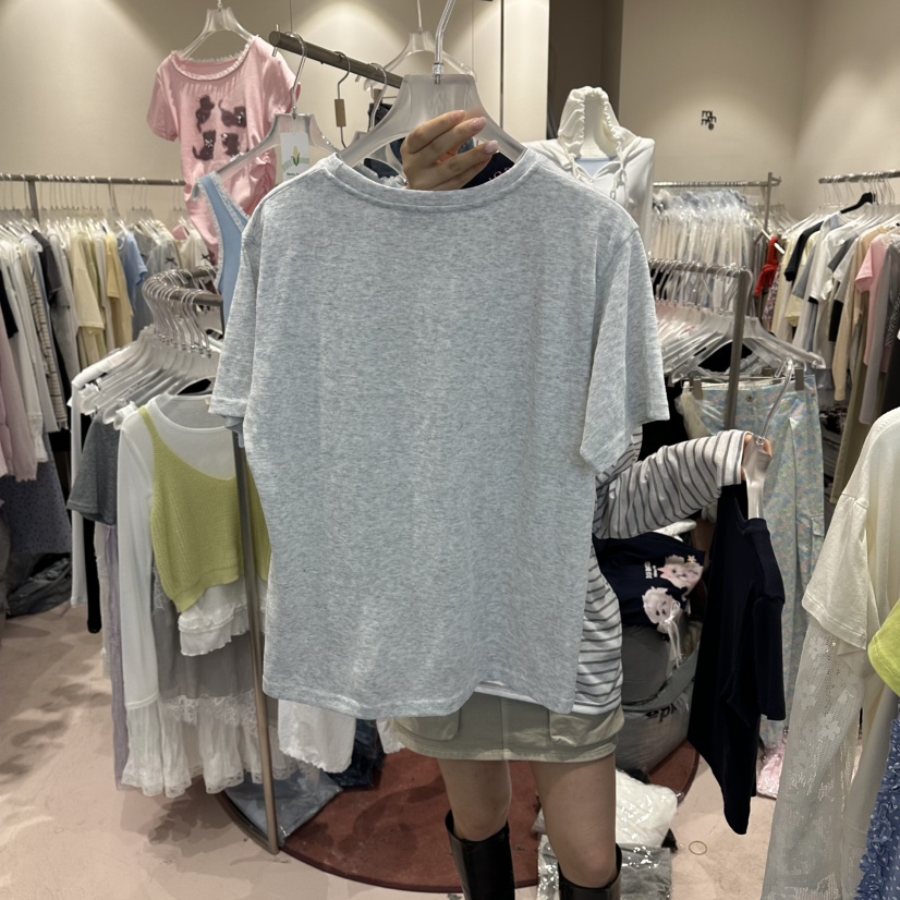 MIMME/LOOKK韓國直郵女士新品熱賣人氣職業26春夏休閑T恤MIMME/LOOKKT恤