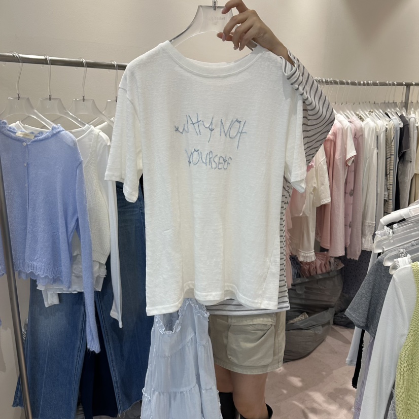 MIMME/LOOKK韓國直郵女士新品熱賣人氣職業26春夏休閑T恤MIMME/LOOKKT恤圖色1