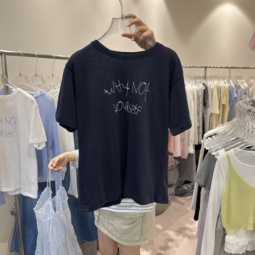 MIMME/LOOKK韓國直郵女士新品熱賣人氣職業26春夏休閑T恤MIMME/LOOKKT恤圖色2