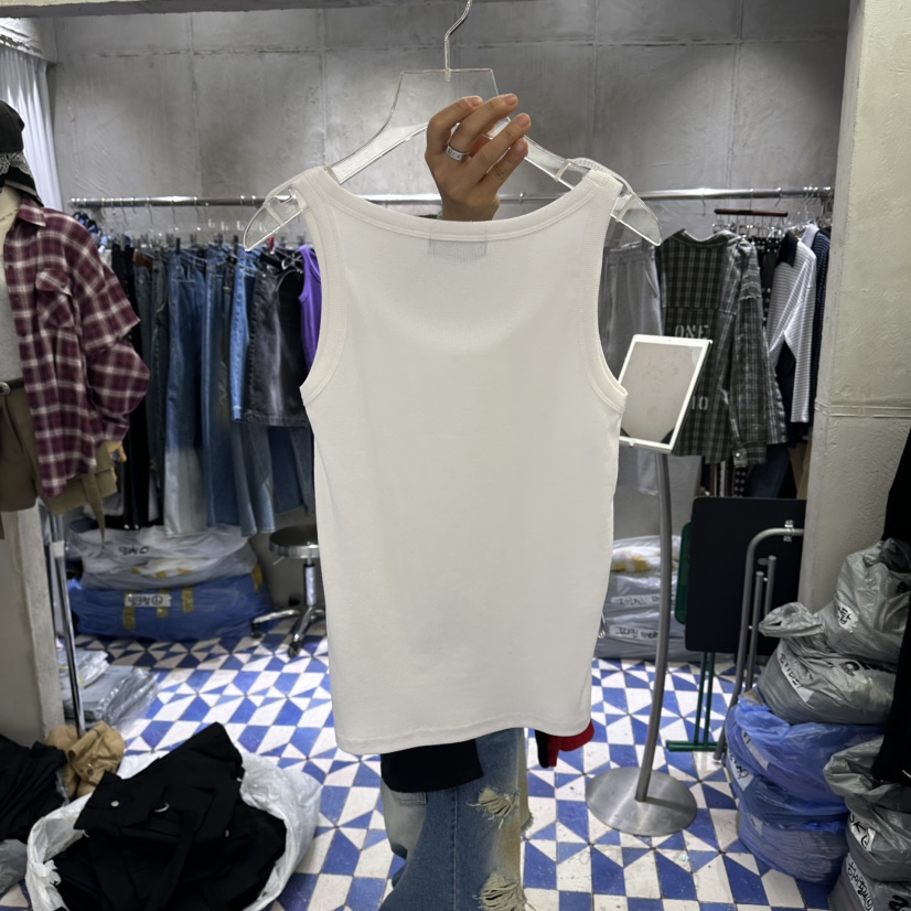 AMOUR韓國直郵實拍女裝新款26春夏休閑職業人氣吊帶背心高領AMOUR吊帶/背心