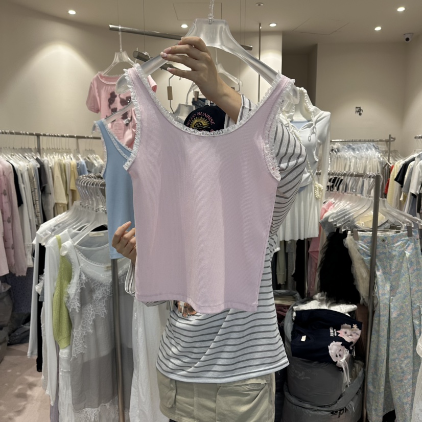 MIMME/LOOKK韓國東大門代購女士新款職業休閑推薦吊帶背心MIMME/LOOKK吊帶/背心