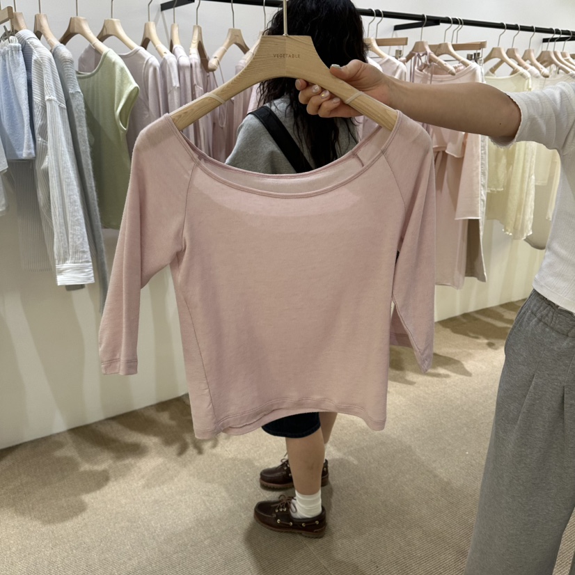 VEGETABLE韓國東大門代購女士新品熱賣推薦26春夏長袖T恤VEGETABLE長袖T恤圖色2