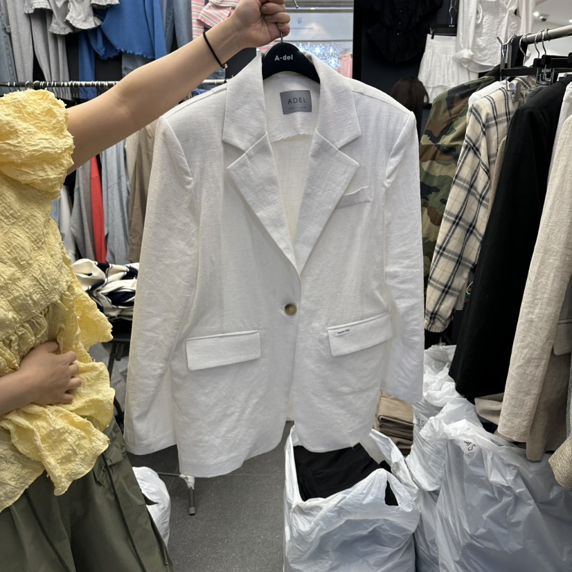A-DEL韓國東大門代購女士新款職業休閑26春夏人氣時尚夾克A-DEL夾克圖色1
