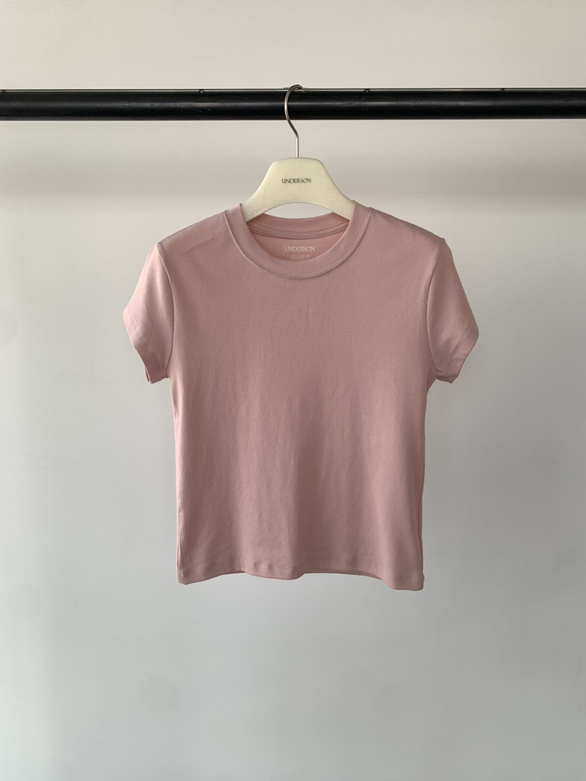 UNDERSON韓國東大門直郵女裝新款26春夏推薦休閑職業熱賣T恤UNDERSONT恤圖色2