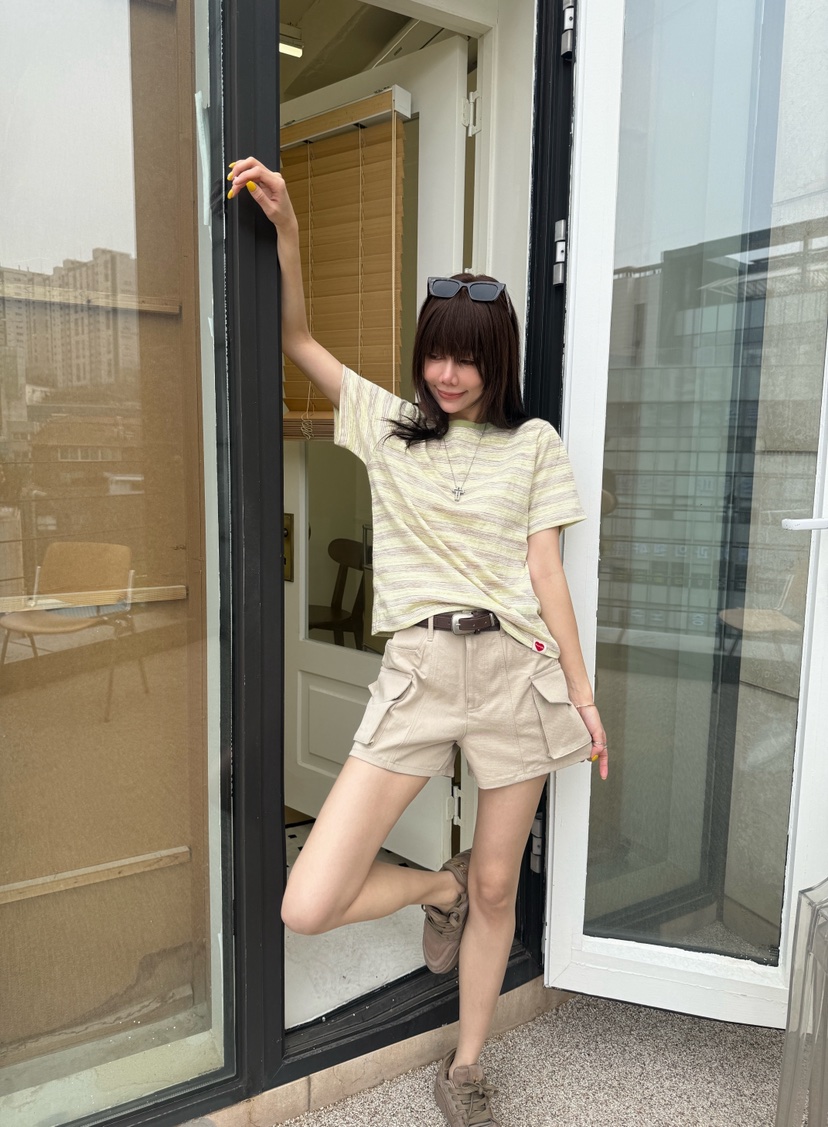 LUMIPLE韓國直郵女士新款26春夏熱賣職業推薦時尚人氣短褲LUMIPLE短褲