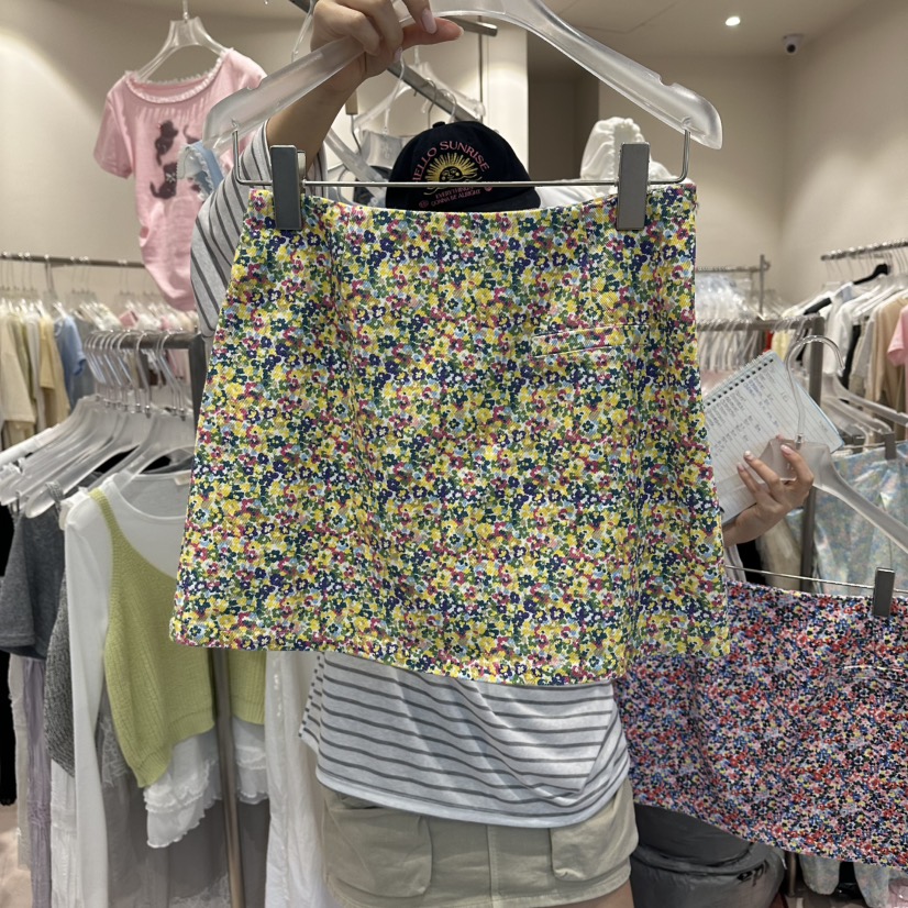 MIMME/LOOKK韓國東大門代購女士新款休閑人氣26春夏裙褲花朵MIMME/LOOKK裙褲圖色2