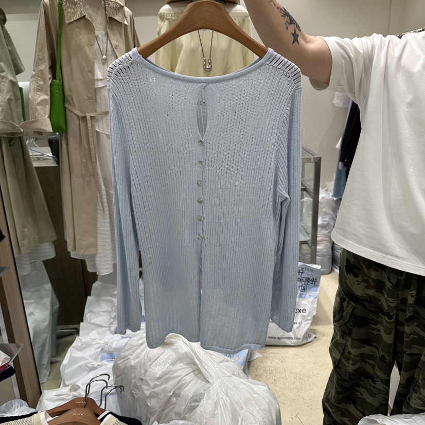 MELO韓國代購女士新品休閑推薦時尚26春夏人氣熱賣針織衫MELO針織衫