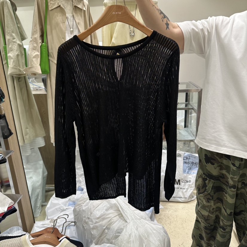MELO韓國代購女士新品休閑推薦時尚26春夏人氣熱賣針織衫MELO針織衫圖色3