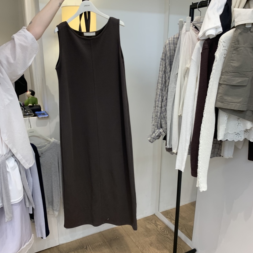 JINSIM韓國直郵女裝新品休閑推薦26春夏時尚連衣裙含腰帶JINSIM連衣裙圖色1