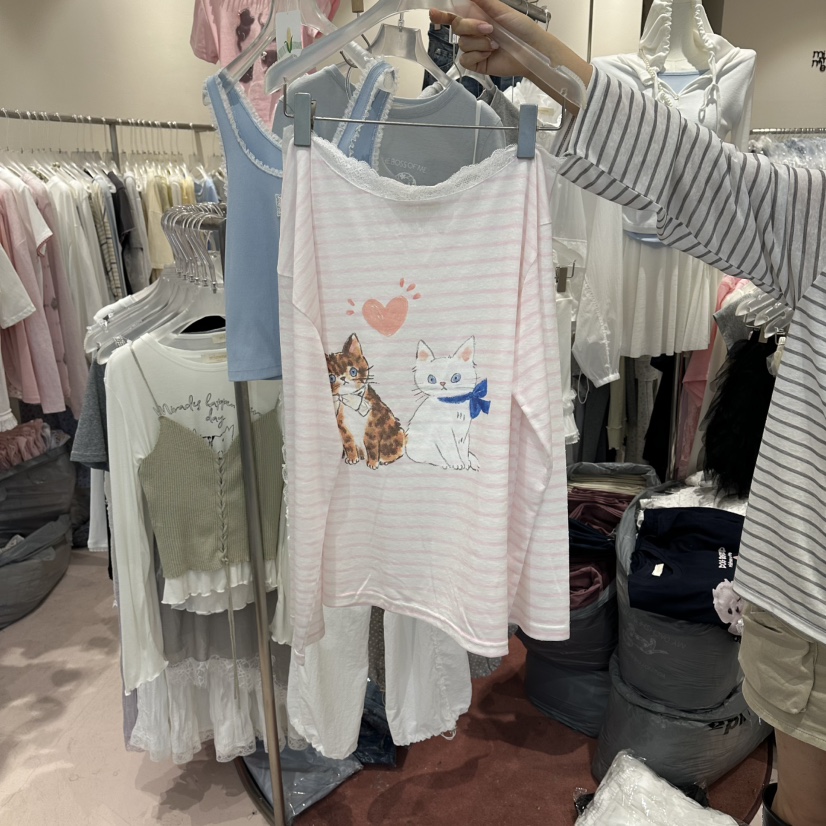 MIMME/LOOKK韓國東大門代購女裝新款26春夏推薦休閑長袖T恤MIMME/LOOKK長袖T恤圖色1