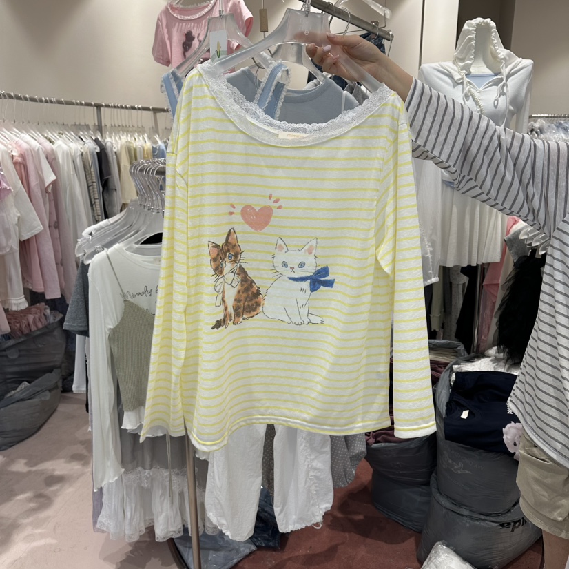 MIMME/LOOKK韓國東大門代購女裝新款26春夏推薦休閑長袖T恤MIMME/LOOKK長袖T恤圖色2