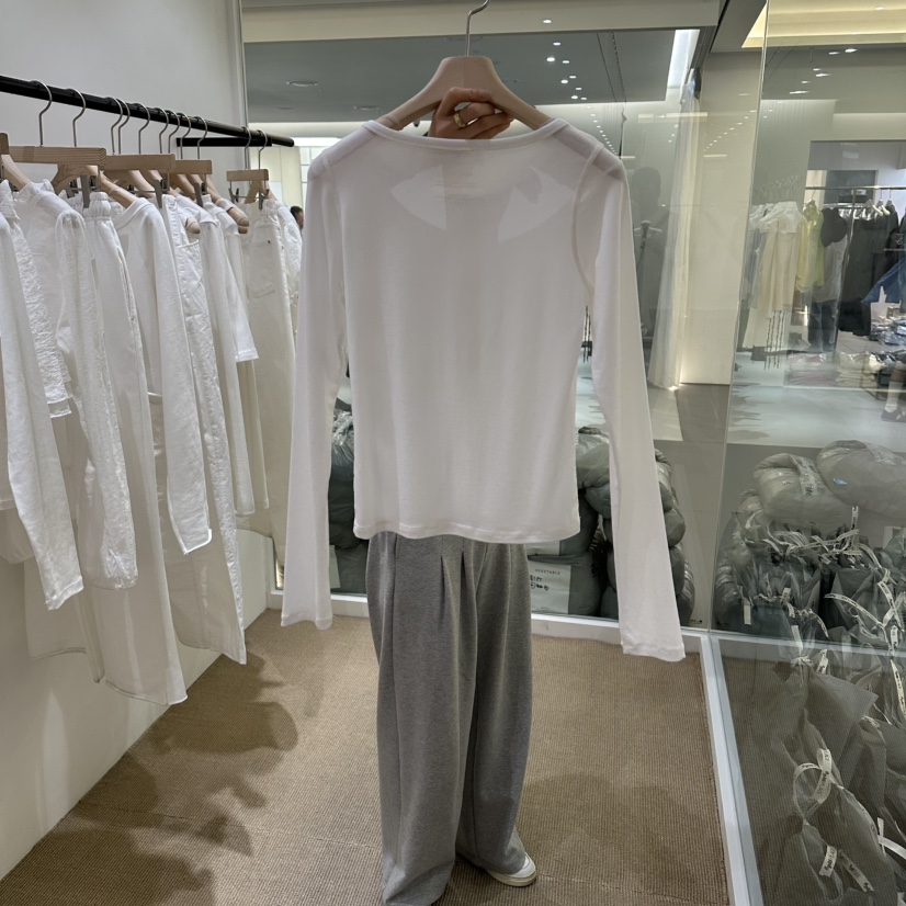 VEGETABLE韓國代購女士新款推薦職業26春夏人氣休閑長袖T恤VEGETABLE長袖T恤