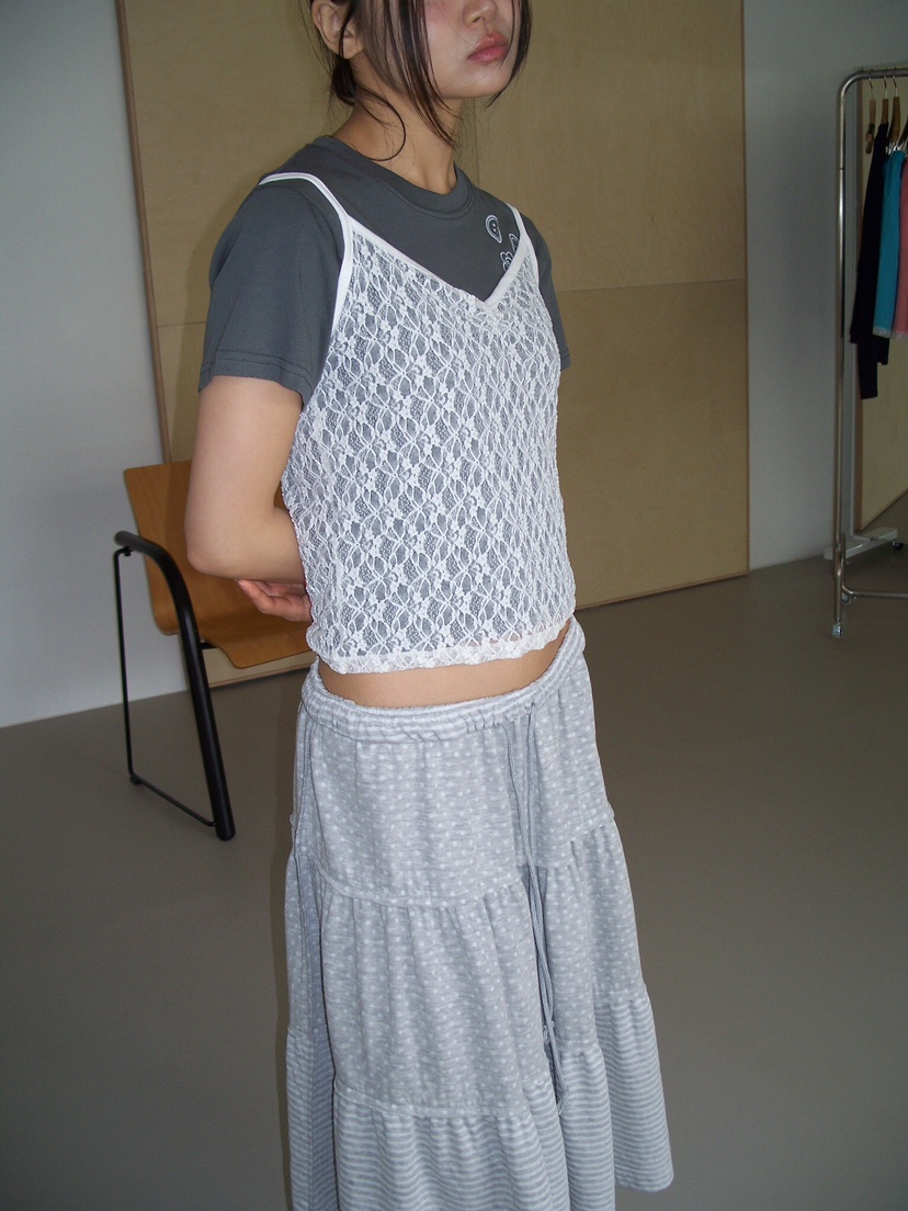 FLASH/I LOVE ME韓國直郵女裝新品時尚熱賣吊帶背心花朵FLASH/I LOVE ME吊帶/背心