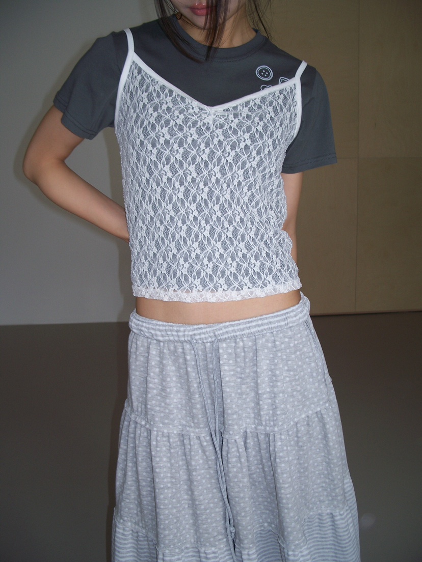 FLASH/I LOVE ME韓國直郵女裝新品時尚熱賣吊帶背心花朵FLASH/I LOVE ME吊帶/背心