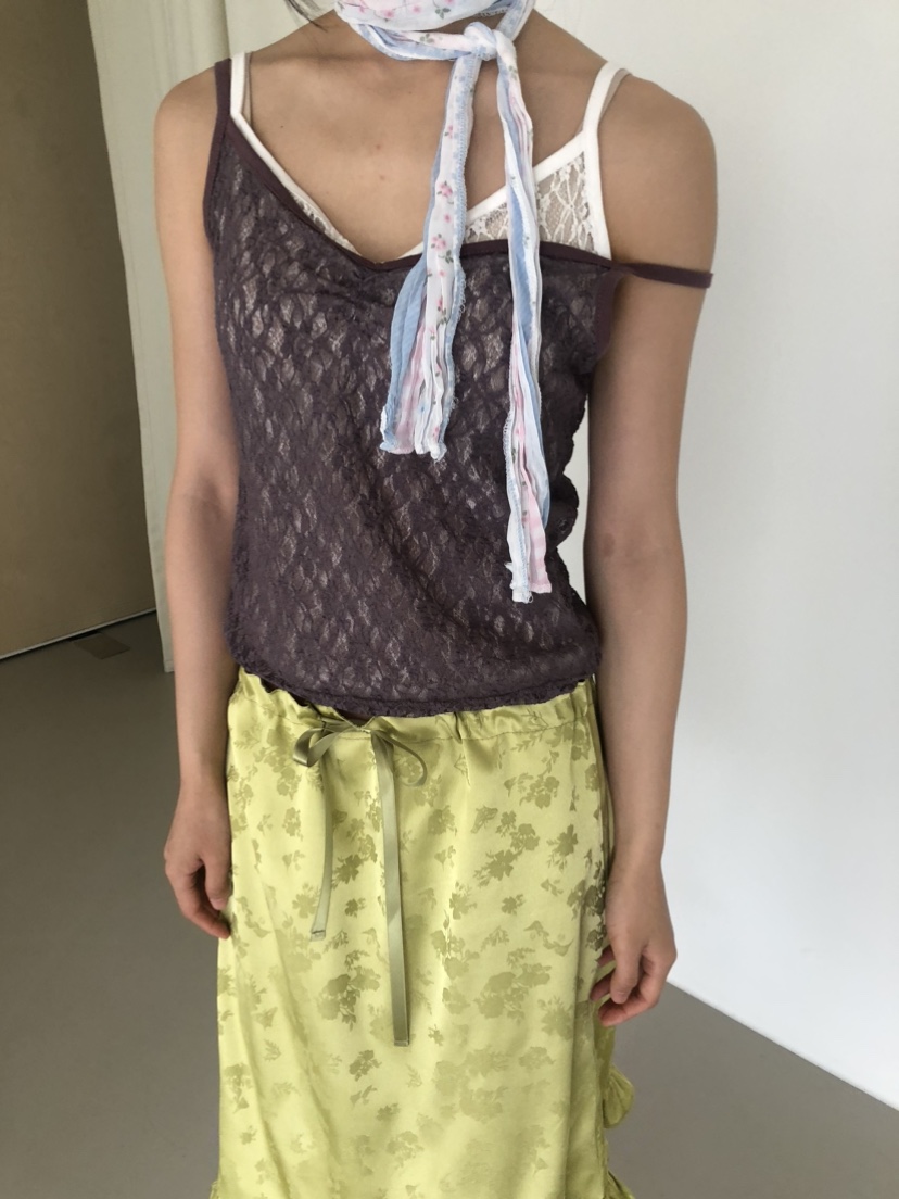 FLASH/I LOVE ME韓國直郵女裝新品時尚熱賣吊帶背心花朵FLASH/I LOVE ME吊帶/背心