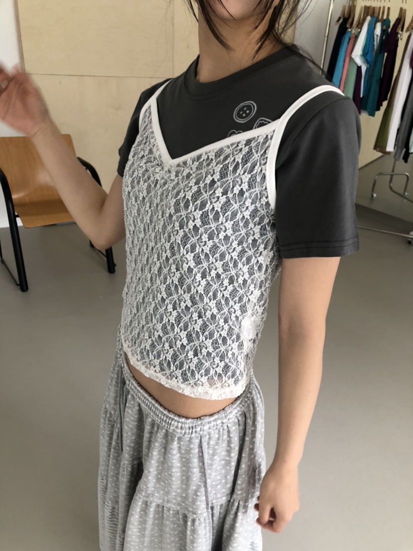 FLASH/I LOVE ME韓國直郵女裝新品時尚熱賣吊帶背心花朵FLASH/I LOVE ME吊帶/背心