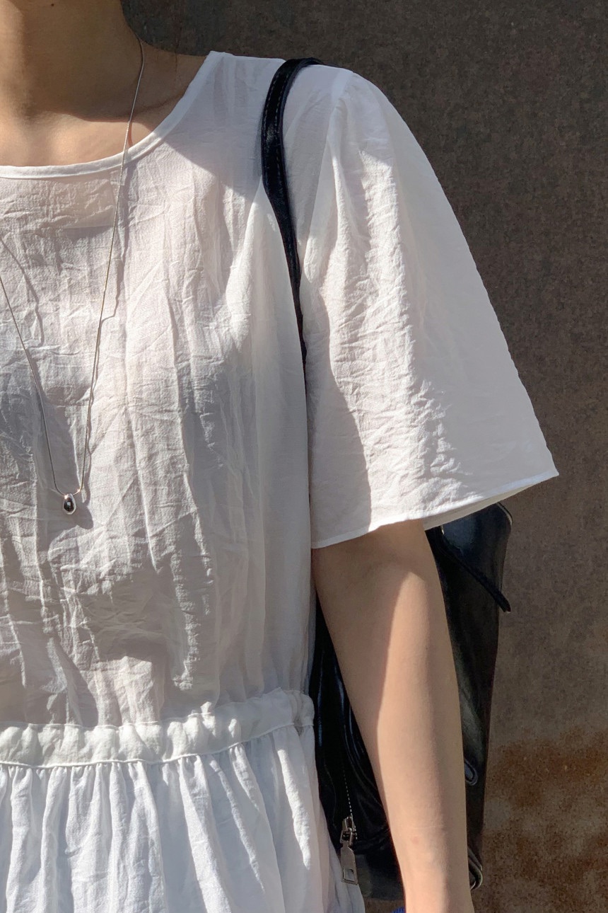 FRILL-T/DADA韓國直郵女士新品人氣推薦襯衫蕾絲衫荷葉邊FRILL-T/DADA襯衫/蕾絲衫