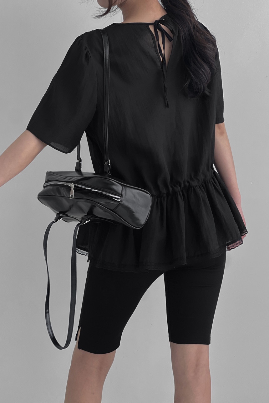 FRILL-T/DADA韓國直郵女士新品人氣推薦襯衫蕾絲衫荷葉邊FRILL-T/DADA襯衫/蕾絲衫