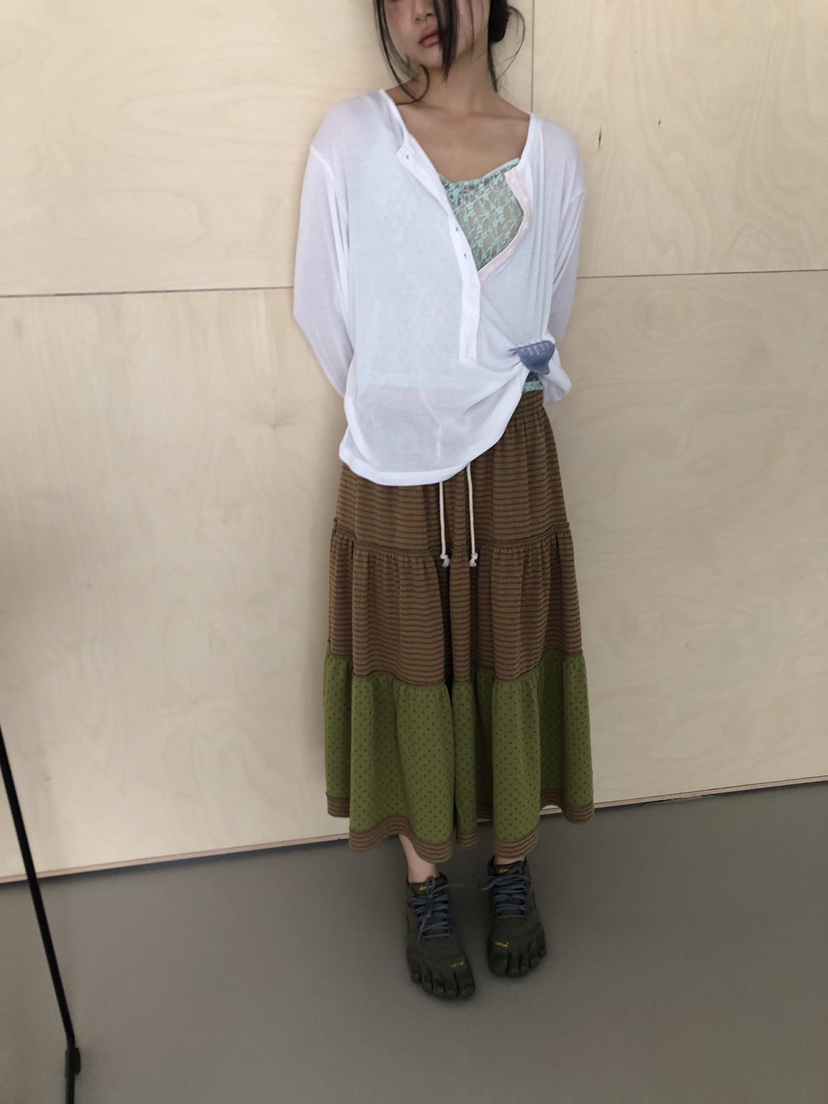 FLASH/I LOVE ME韓國直郵女裝新款26春夏熱賣長裙雙面FLASH/I LOVE ME長裙