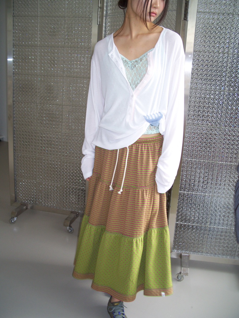 FLASH/I LOVE ME韓國直郵女裝新款26春夏熱賣長裙雙面FLASH/I LOVE ME長裙