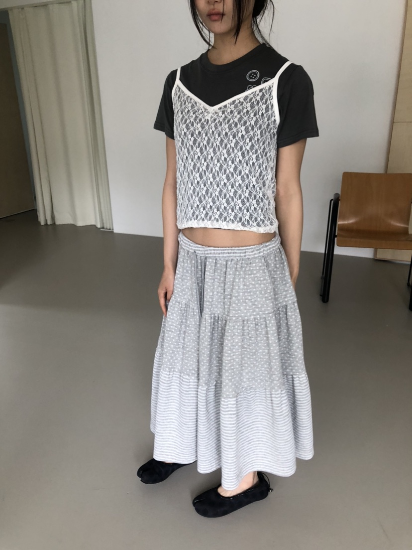 FLASH/I LOVE ME韓國直郵女裝新款26春夏熱賣長裙雙面FLASH/I LOVE ME長裙