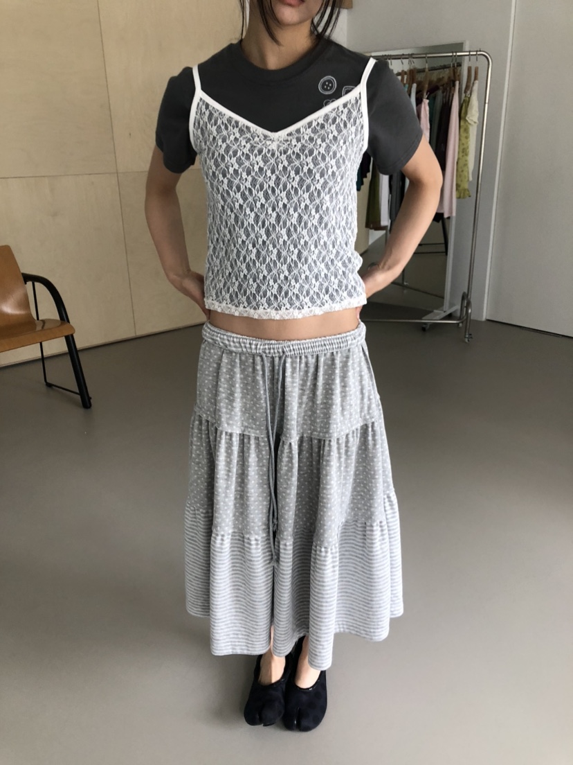 FLASH/I LOVE ME韓國直郵女裝新款26春夏熱賣長裙雙面FLASH/I LOVE ME長裙