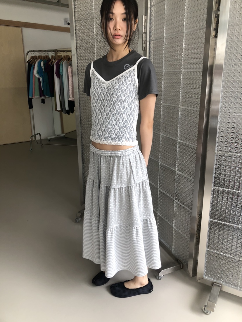 FLASH/I LOVE ME韓國直郵女裝新款26春夏熱賣長裙雙面FLASH/I LOVE ME長裙