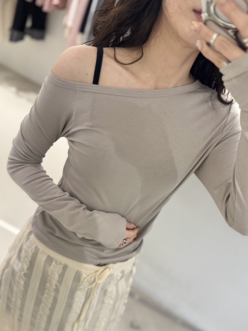 MELTED-P韓國代購女士新品26春夏推薦人氣熱賣時尚長袖T恤MELTED-P長袖T恤