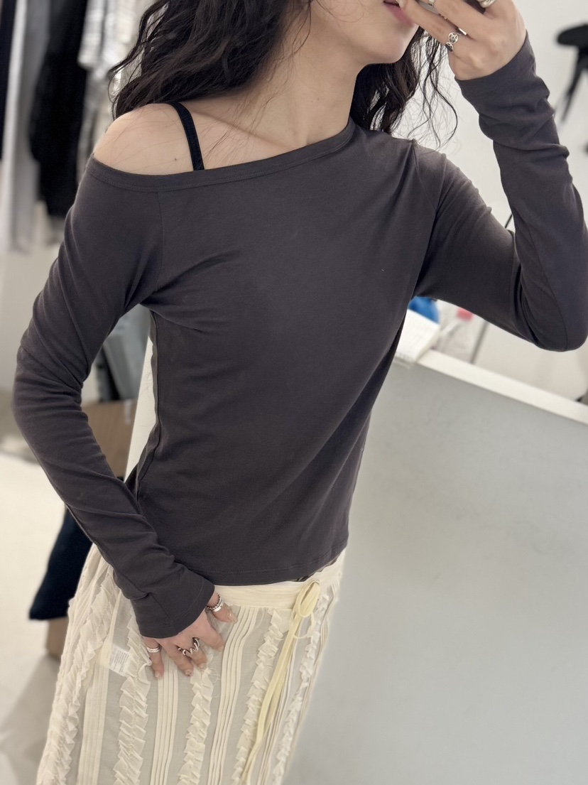 MELTED-P韓國代購女士新品26春夏推薦人氣熱賣時尚長袖T恤MELTED-P長袖T恤