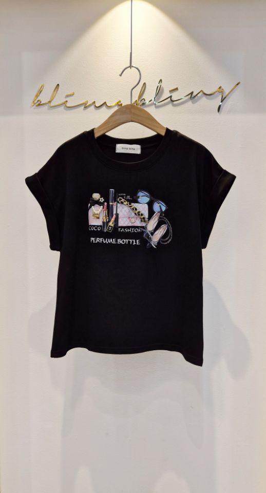 RICO/BLING BLING-S東大門實拍女士新品真品時尚熱賣T恤RICO/BLING BLING-ST恤圖色2