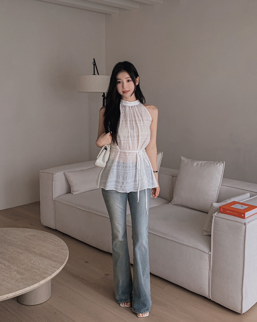 FRILL-T/DADA東大門代購女裝新款休閑時尚推薦襯衫蕾絲衫FRILL-T/DADA襯衫/蕾絲衫