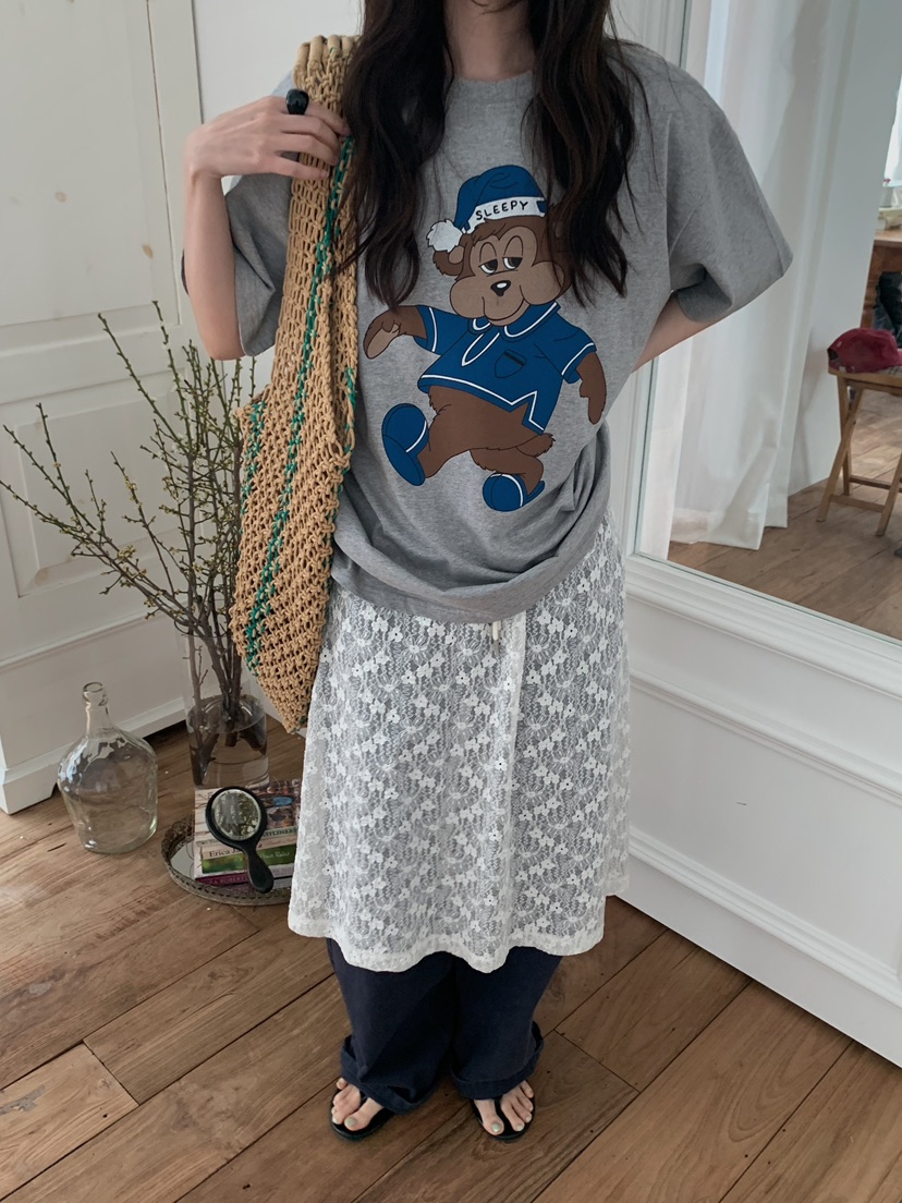 CAMEL-P東大門直郵女裝新款26春夏連衣裙蕾絲褶皺Came_l 家連衣裙