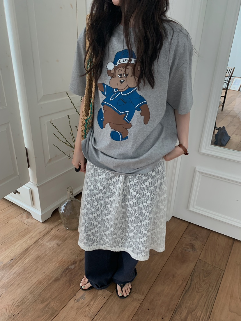 CAMEL-P東大門直郵女裝新款26春夏連衣裙蕾絲褶皺Came_l 家連衣裙