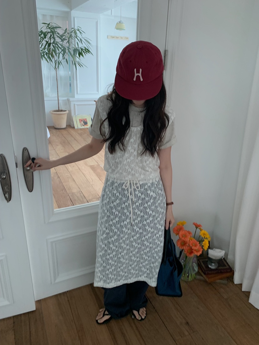 CAMEL-P東大門直郵女裝新款26春夏連衣裙蕾絲褶皺Came_l 家連衣裙